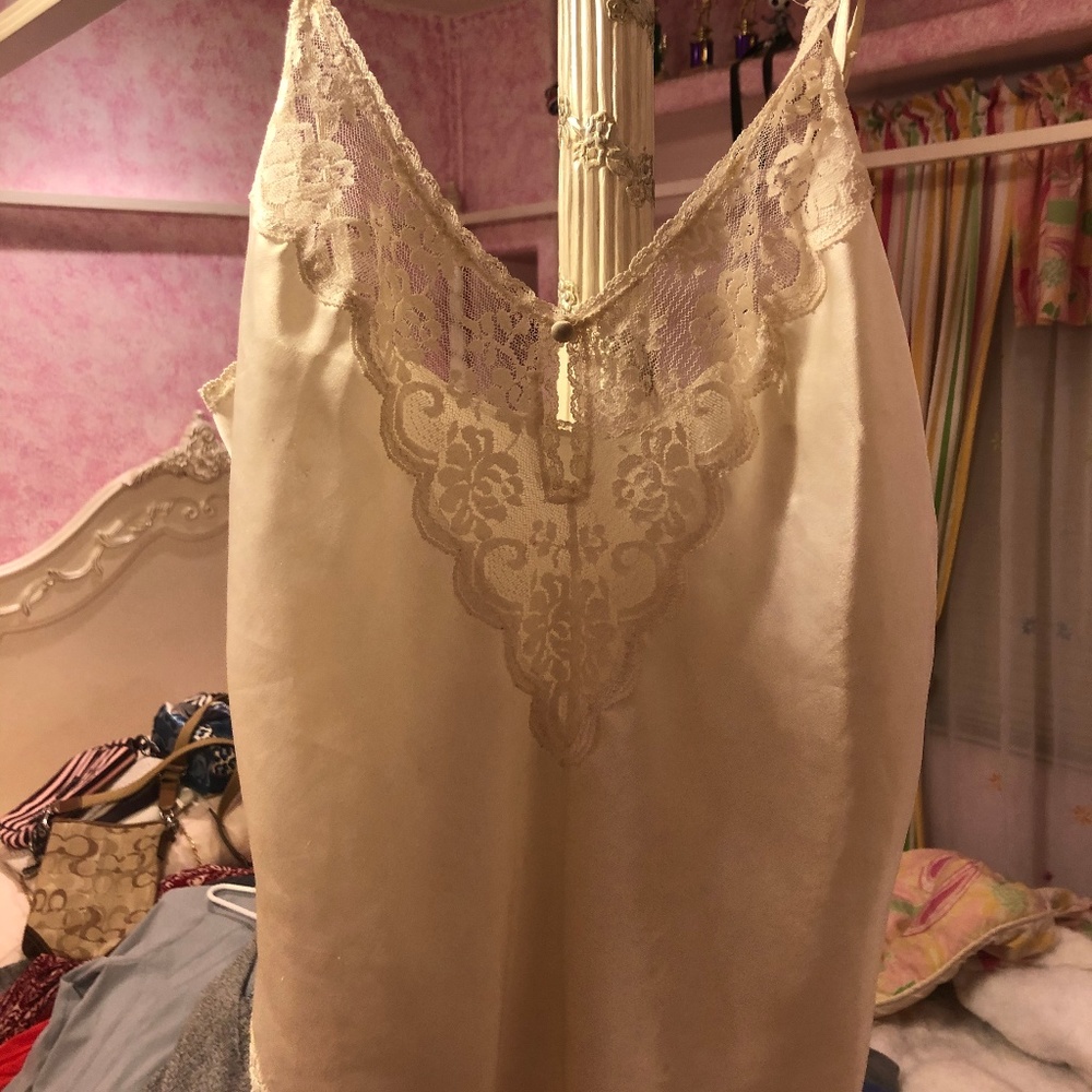 White Lace Tank Top